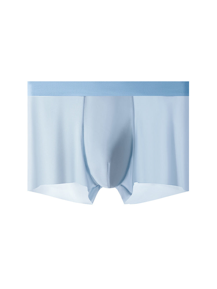 4-Pack Men's Stretch Fit Anti-Odor Seamless Ice Silk Trunks | dmunderwear detail image 17