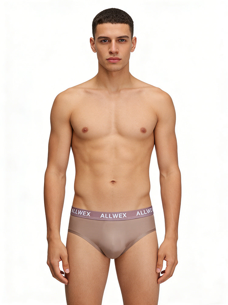 4 Pack Men's Trendy Design Solid Color Quick-Dry Breathable Thongs | dmunderwear detail image 1