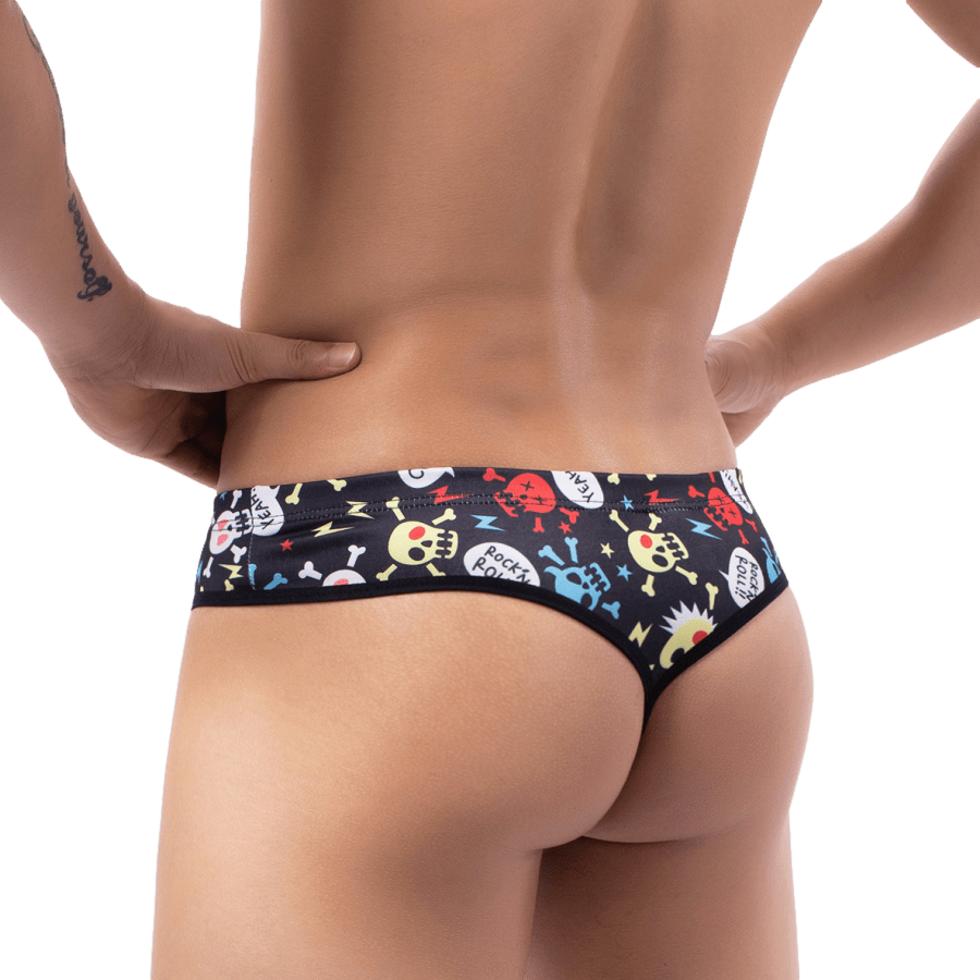 4 Pack Skull and Bones Thongs | dmunderwear detail image 6