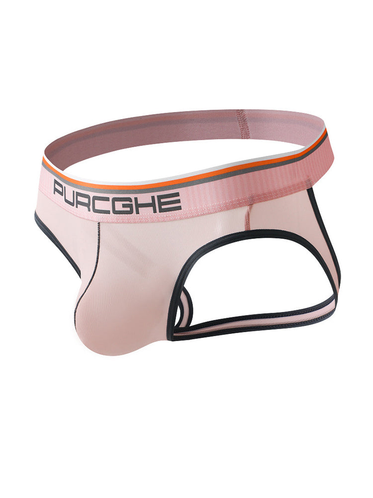 3 Pack Men's Low-Rise Sexy Ultra-Flexible Soft-Touch Firm Support Snug Fit Jockstrap | dmunderwear detail image 1