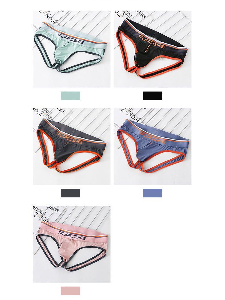 3 Pack Men's Low-Rise Sexy Ultra-Flexible Soft-Touch Firm Support Snug Fit Jockstrap | dmunderwear detail image 13
