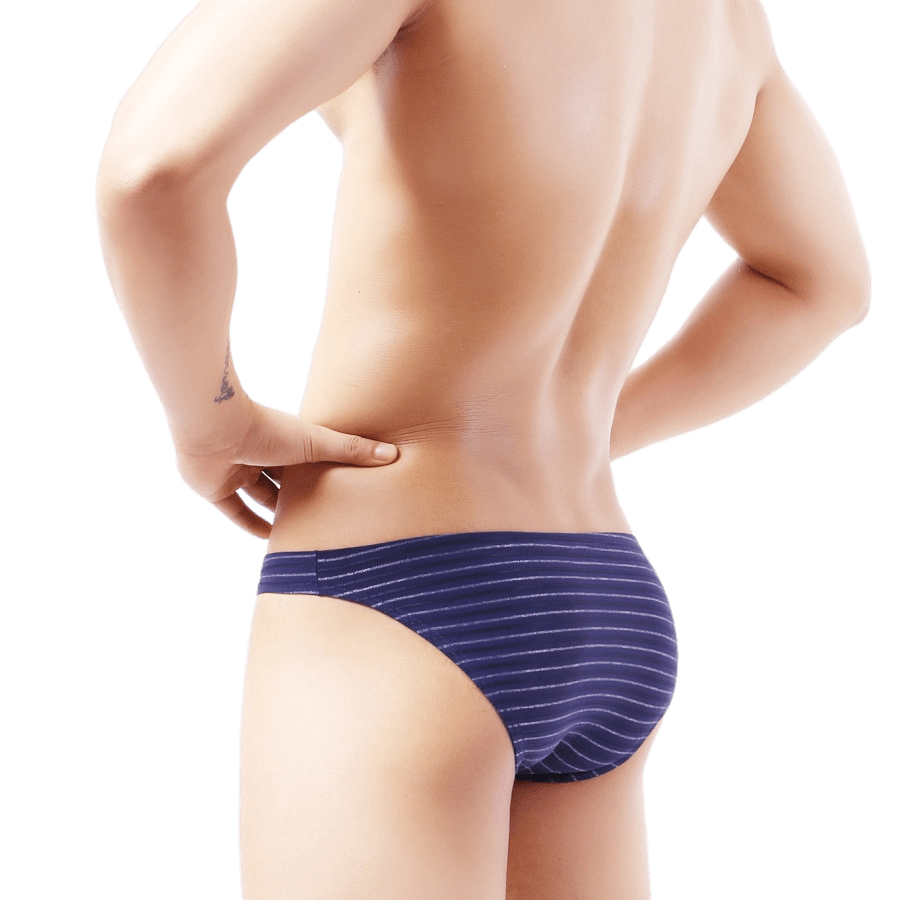 5 Pack Light Striped Bulge Briefs | dmunderwear detail image 2