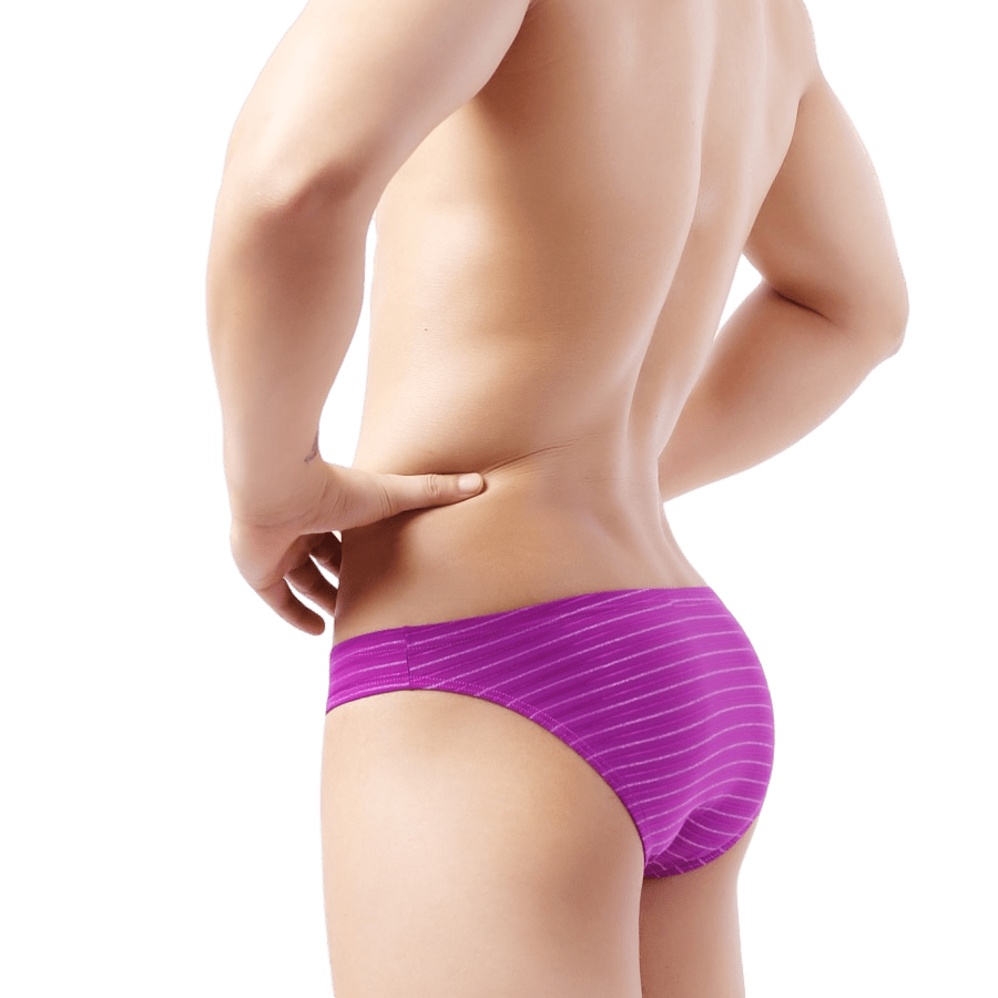 5 Pack Light Striped Bulge Briefs | dmunderwear detail image 7