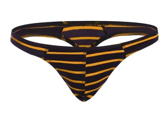 5 Pack Micro Striped Thong | dmunderwear detail image 4