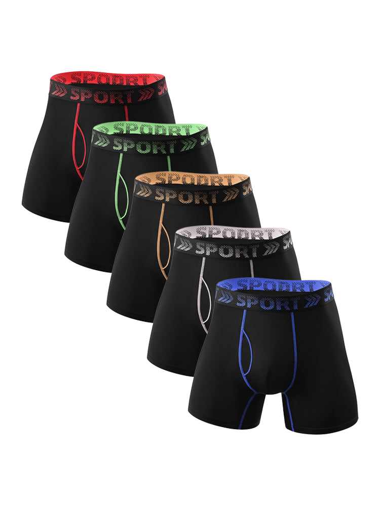 5 Packs of Men's Sports Fitness Training Quick-drying Tight Shorts | dmunderwear variant image