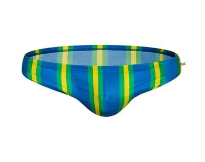 Art Deco Striped Swim Briefs | dmunderwear detail image 9