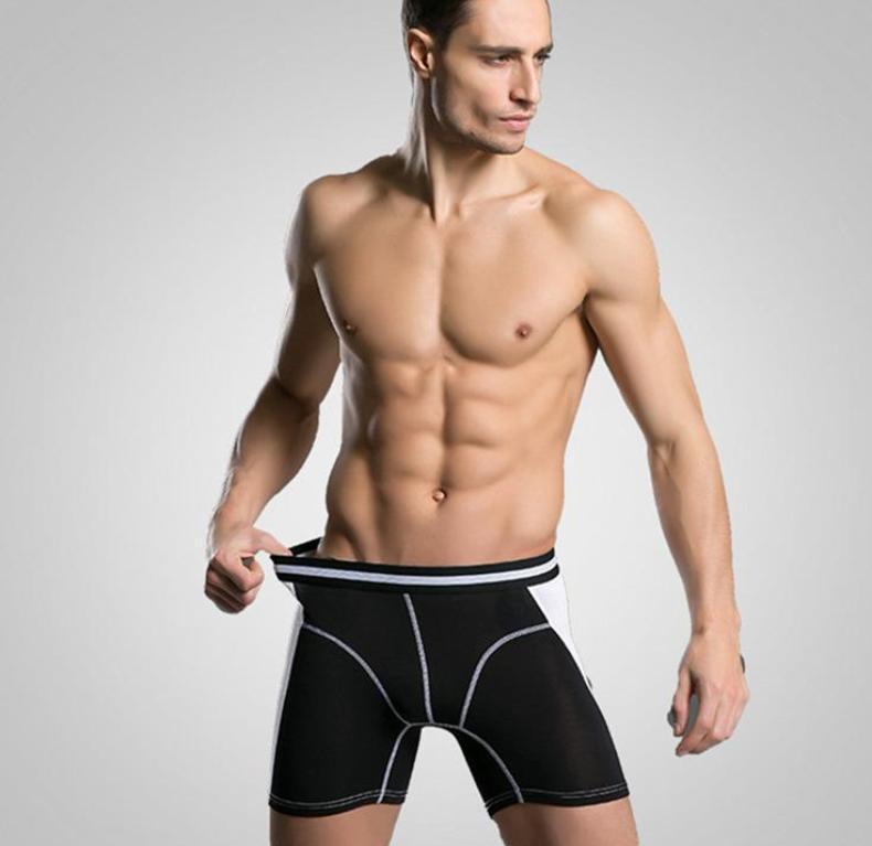 Athletic Long Boxer Briefs | dmunderwear detail image 1