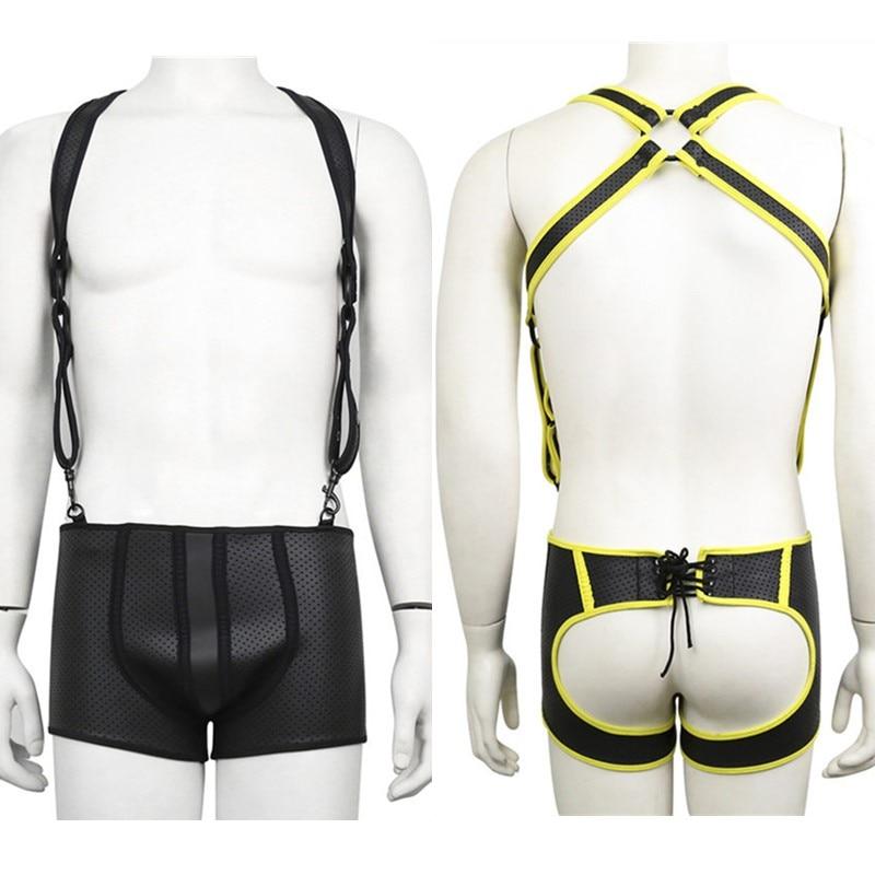 Backless Fetishwear Suspenders | dmunderwear detail image 1