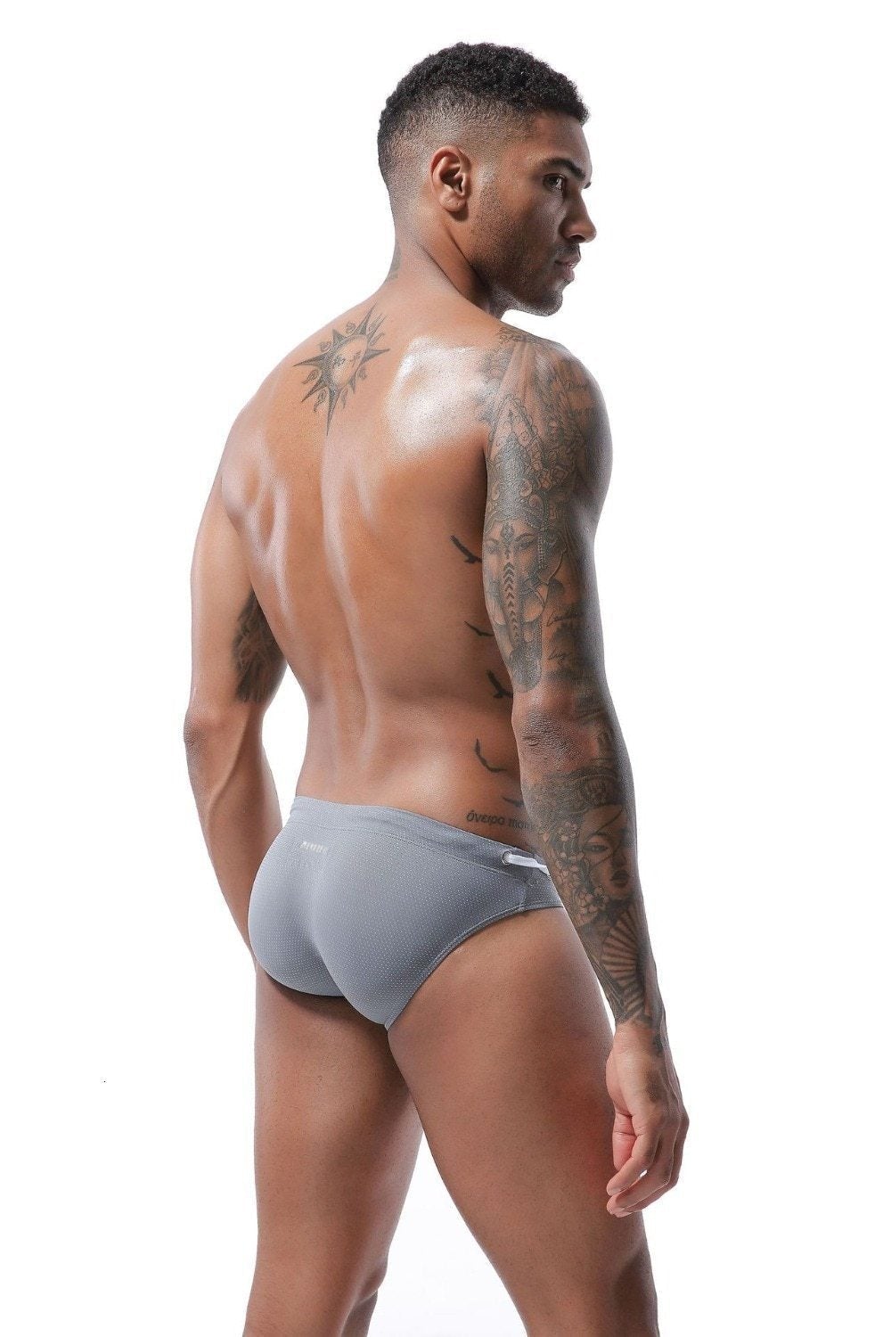 Bold Bowtie Captain Swim Briefs | dmunderwear detail image 12