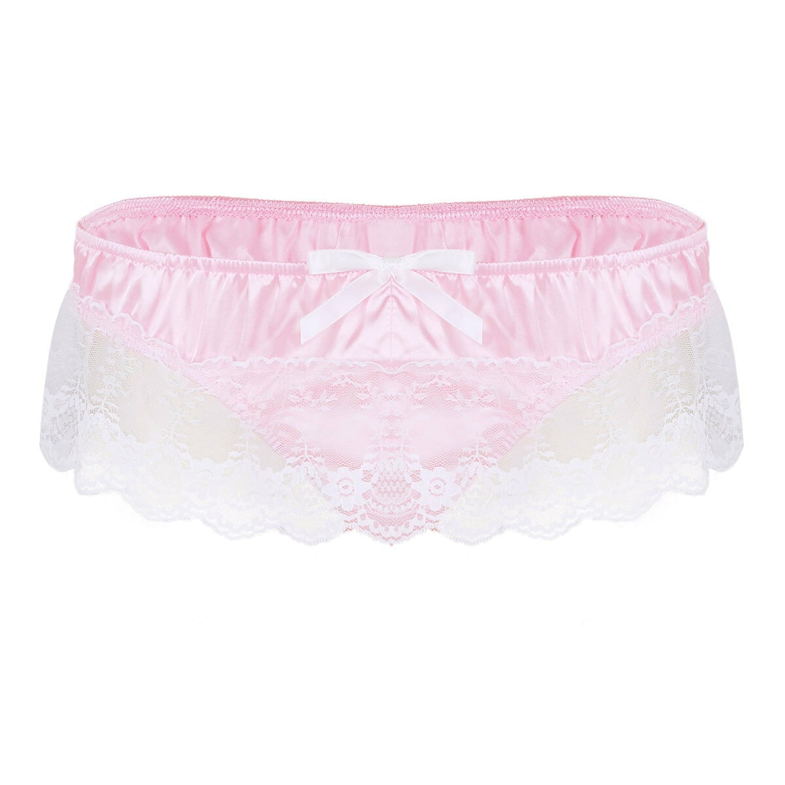Bow & Lace Sissy Panties | dmunderwear detail image 1