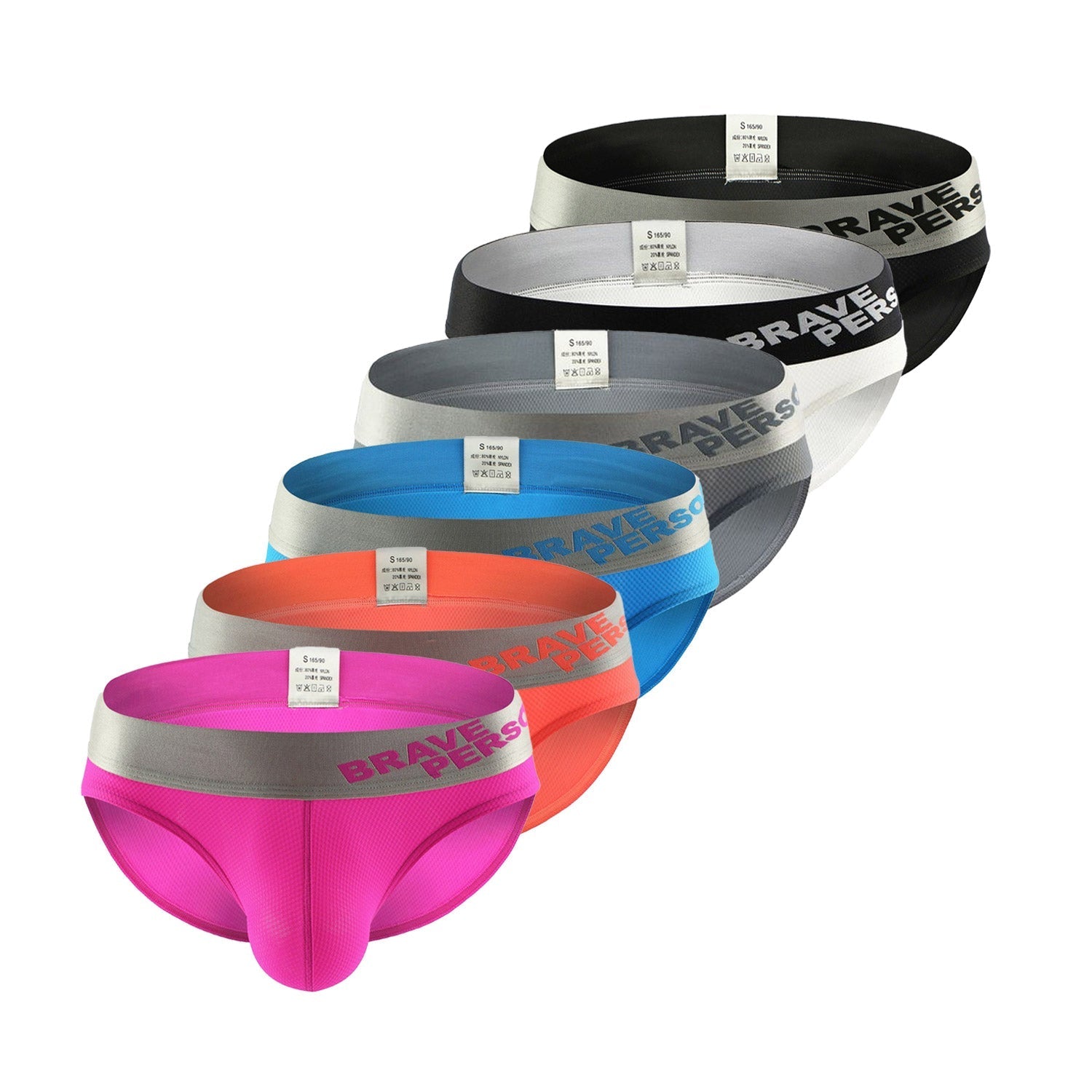 Brave Person Bold Band Briefs 3-Pack | dmunderwear detail image 1