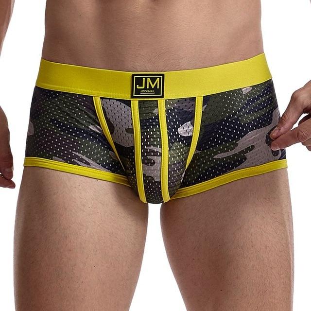 Camo Mesh Boxer Briefs | dmunderwear detail image 1