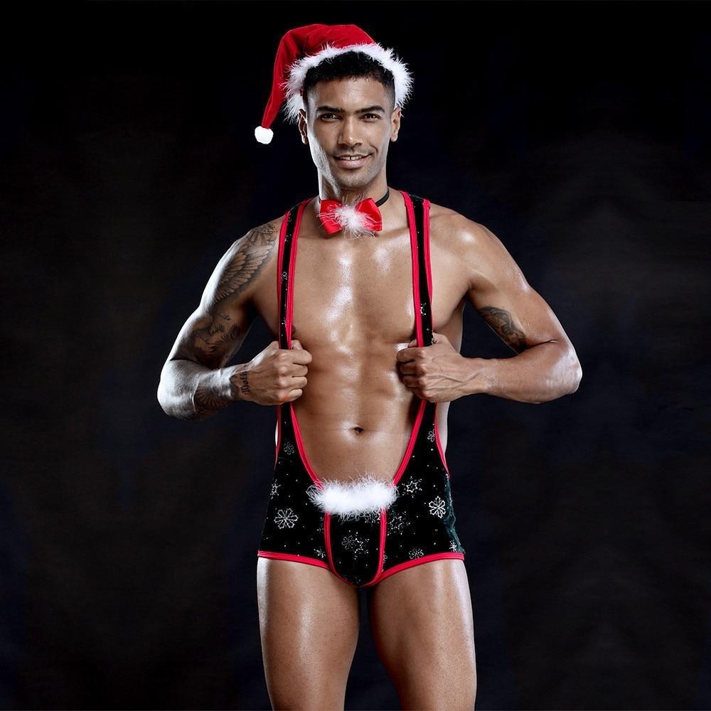 Christmas 3-Piece Singlet Set | dmunderwear detail image 1