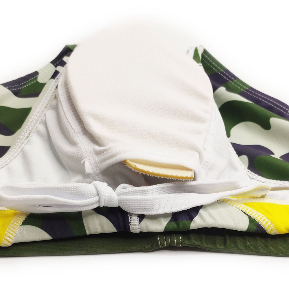 ORVLS Color Flare Camo Swim Briefs | dmunderwear detail image 8