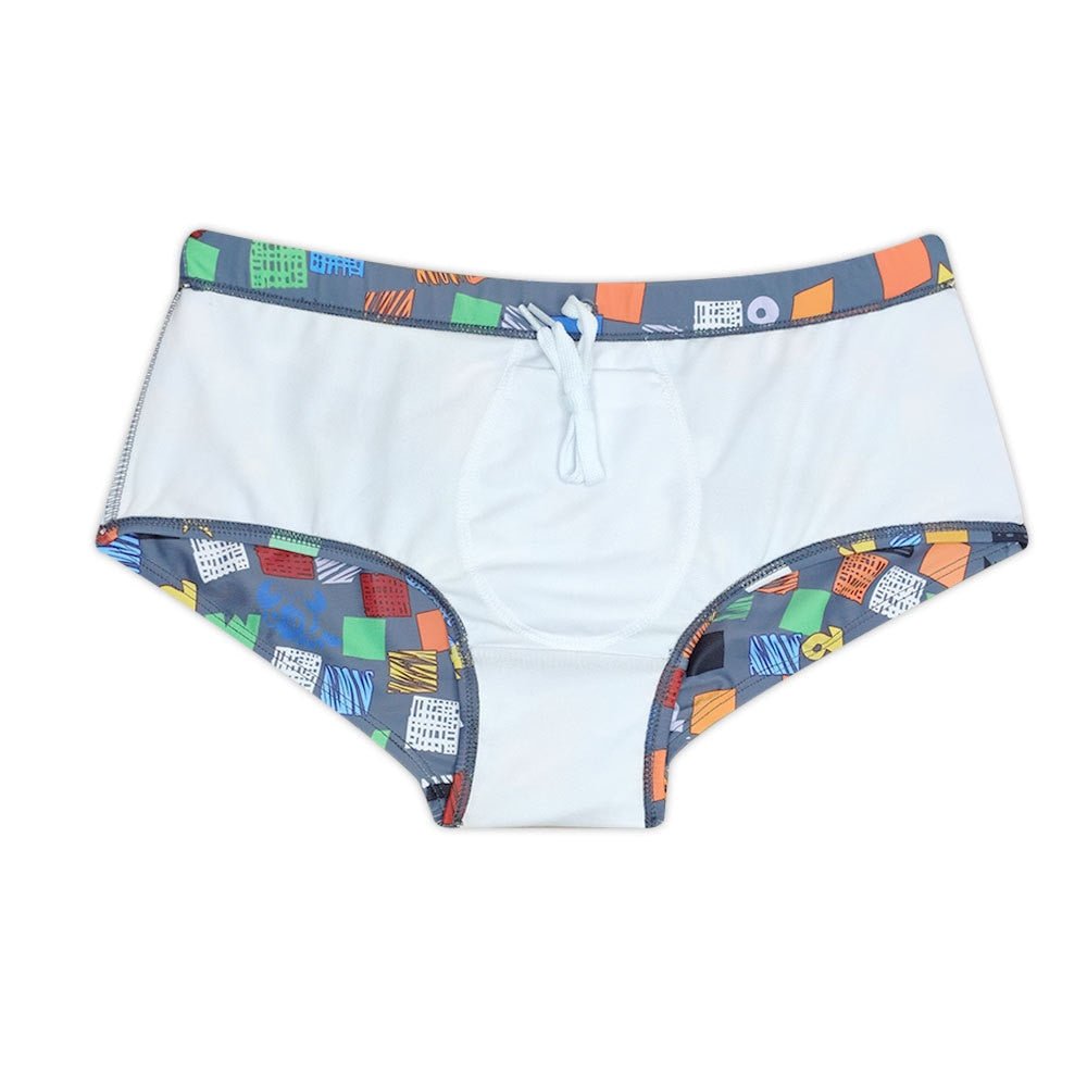 Color Square Swim Trunks | dmunderwear detail image 7