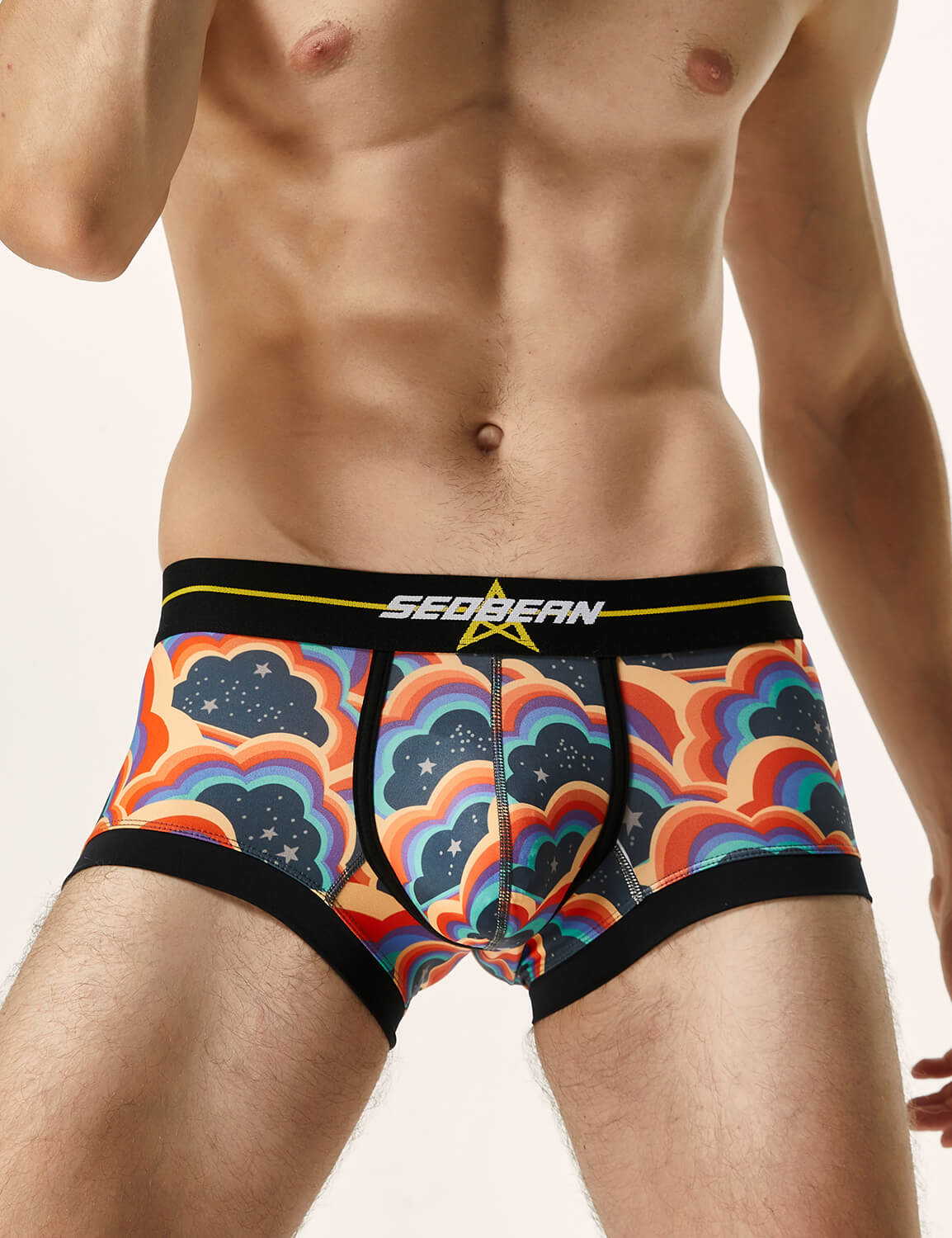 Colored Clouds Boxer Brief 220203 | dmunderwear variant image