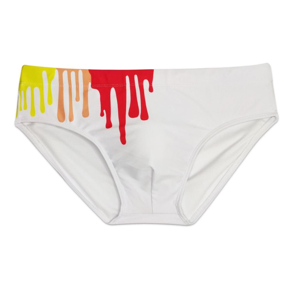 Crayon Graffiti Swim Briefs | dmunderwear detail image 13