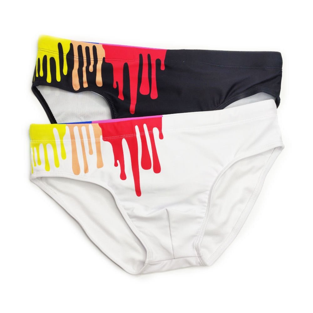 Crayon Graffiti Swim Briefs | dmunderwear detail image 9
