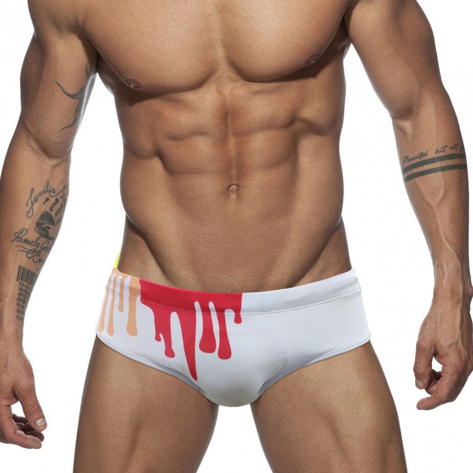 ORVLS Crayon Graffiti Swim Briefs | dmunderwear detail image 10