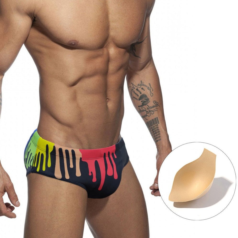 ORVLS Crayon Graffiti Swim Briefs | dmunderwear detail image 6