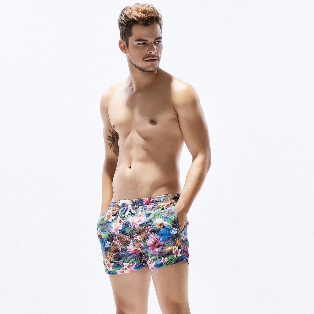 Dark Floral Board Shorts | dmunderwear detail image 5