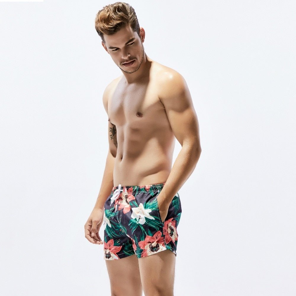 Dark Floral Board Shorts | dmunderwear detail image 9