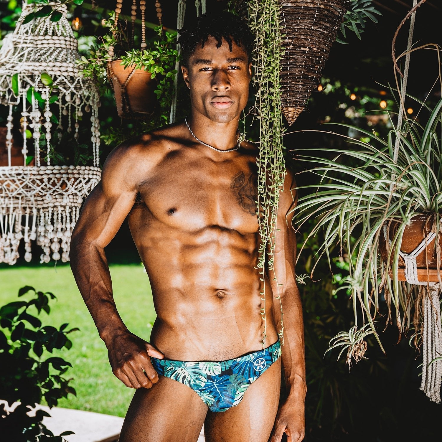 Dark Forest Swim Briefs | dmunderwear detail image 2