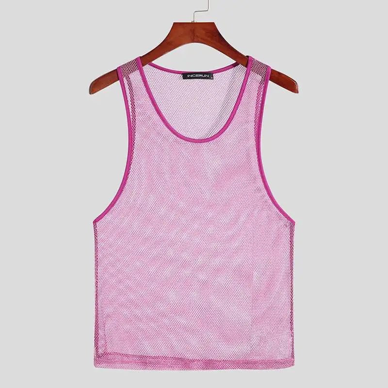 ORVLS Deep Drop Mesh Tank Top | dmunderwear variant image