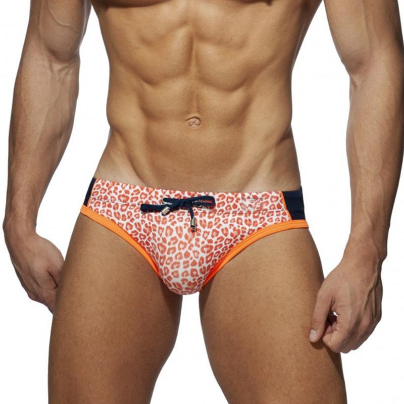 Desmiit Bowtie Leopard Print Swim Briefs | dmunderwear detail image 4