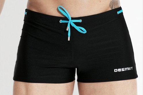 Desmiit Color Tie Square Cut Swim Trunks | dmunderwear detail image 10