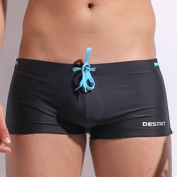 Desmiit Color Tie Square Cut Swim Trunks | dmunderwear detail image 5