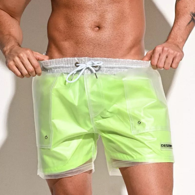 Desmiit Plastic Double Layered Board Shorts | dmunderwear detail image 1
