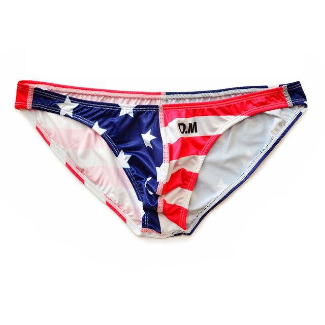 Desmiit Stars + Stripes Ultra Thin Swim Briefs | dmunderwear detail image 1