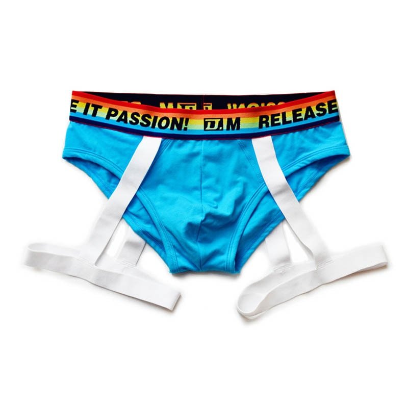 DM Rainbow Passion Garter Briefs | dmunderwear detail image 4
