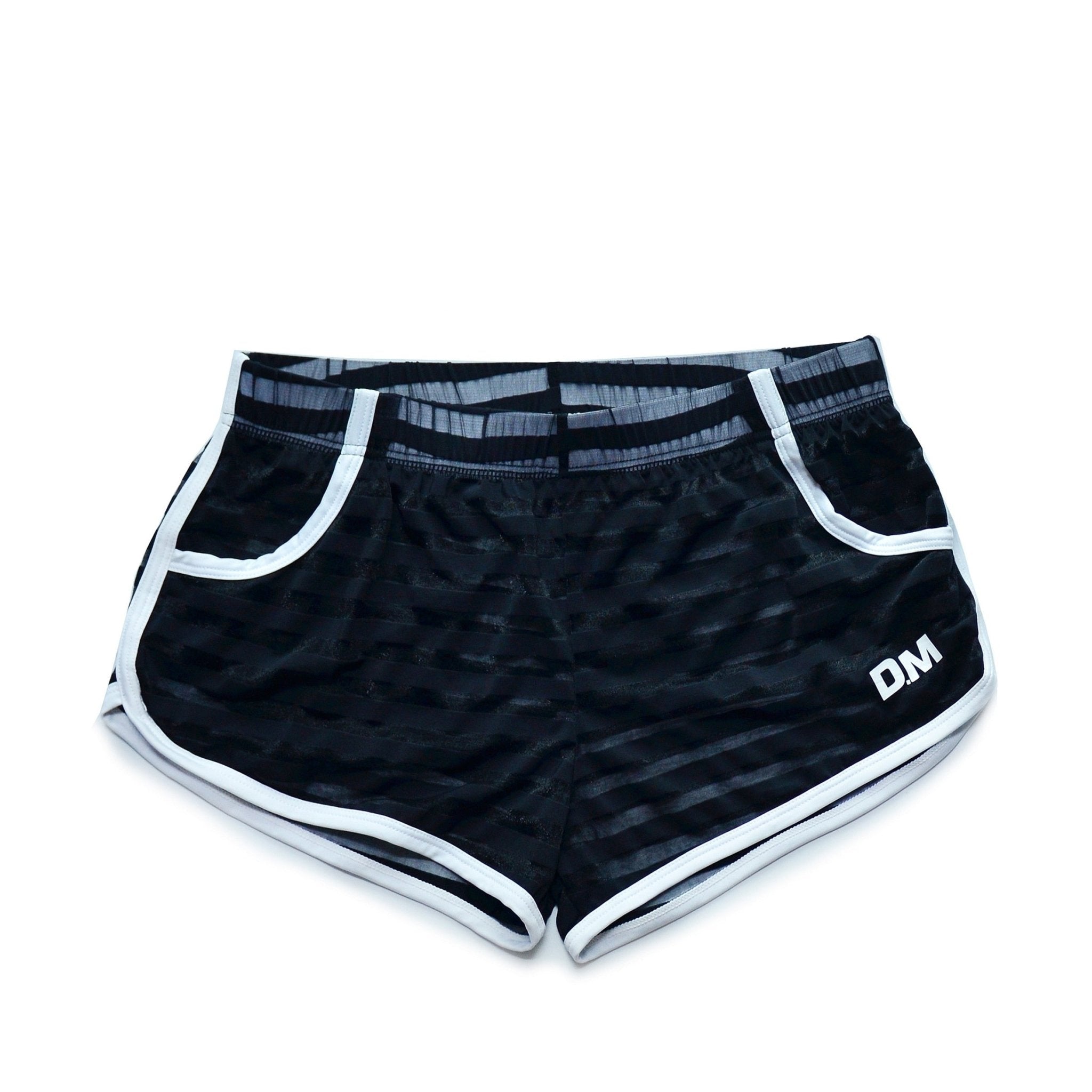 DM Striped Mesh Running Shorts | dmunderwear detail image 4