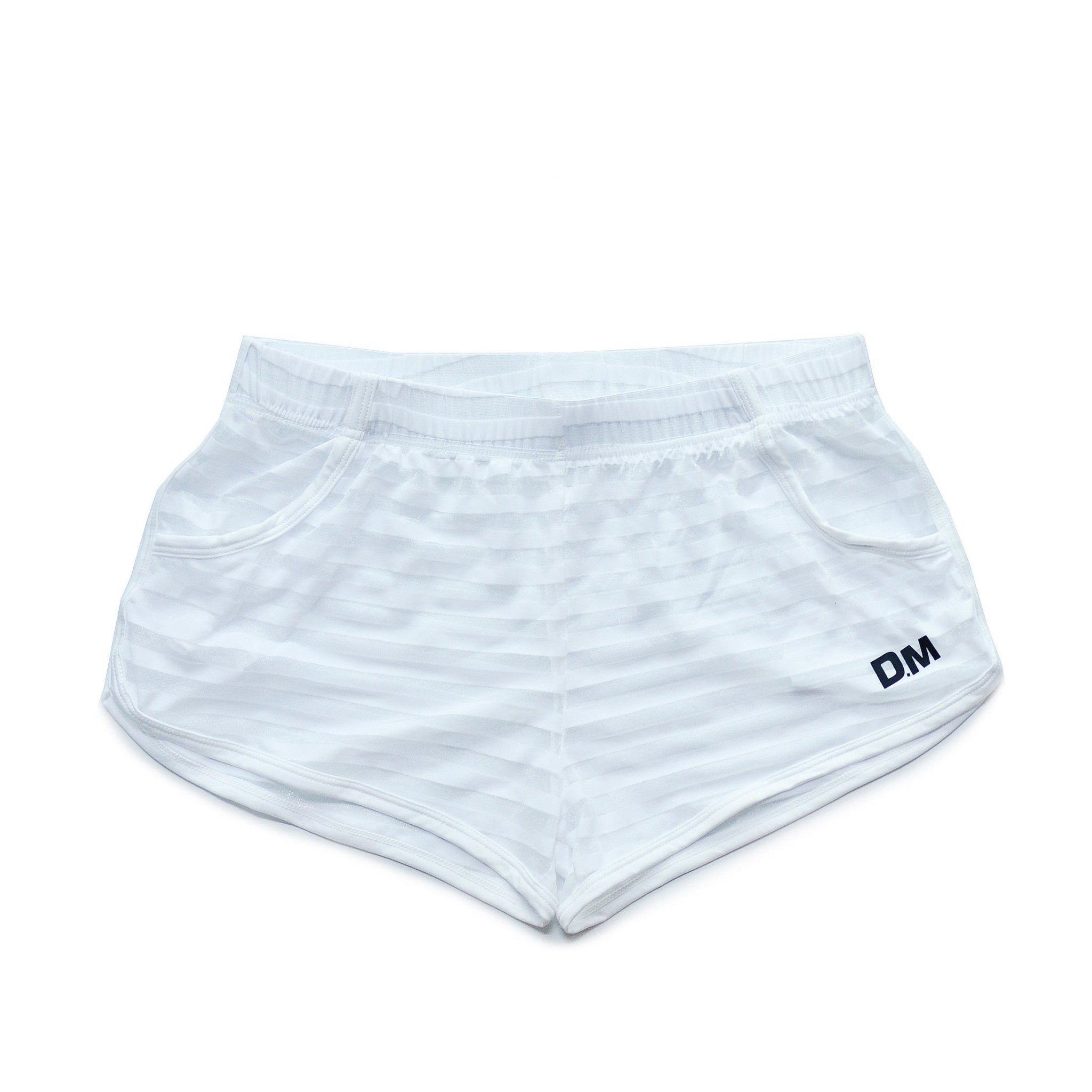 ORVLS DM Striped Mesh Running Shorts | dmunderwear detail image 5