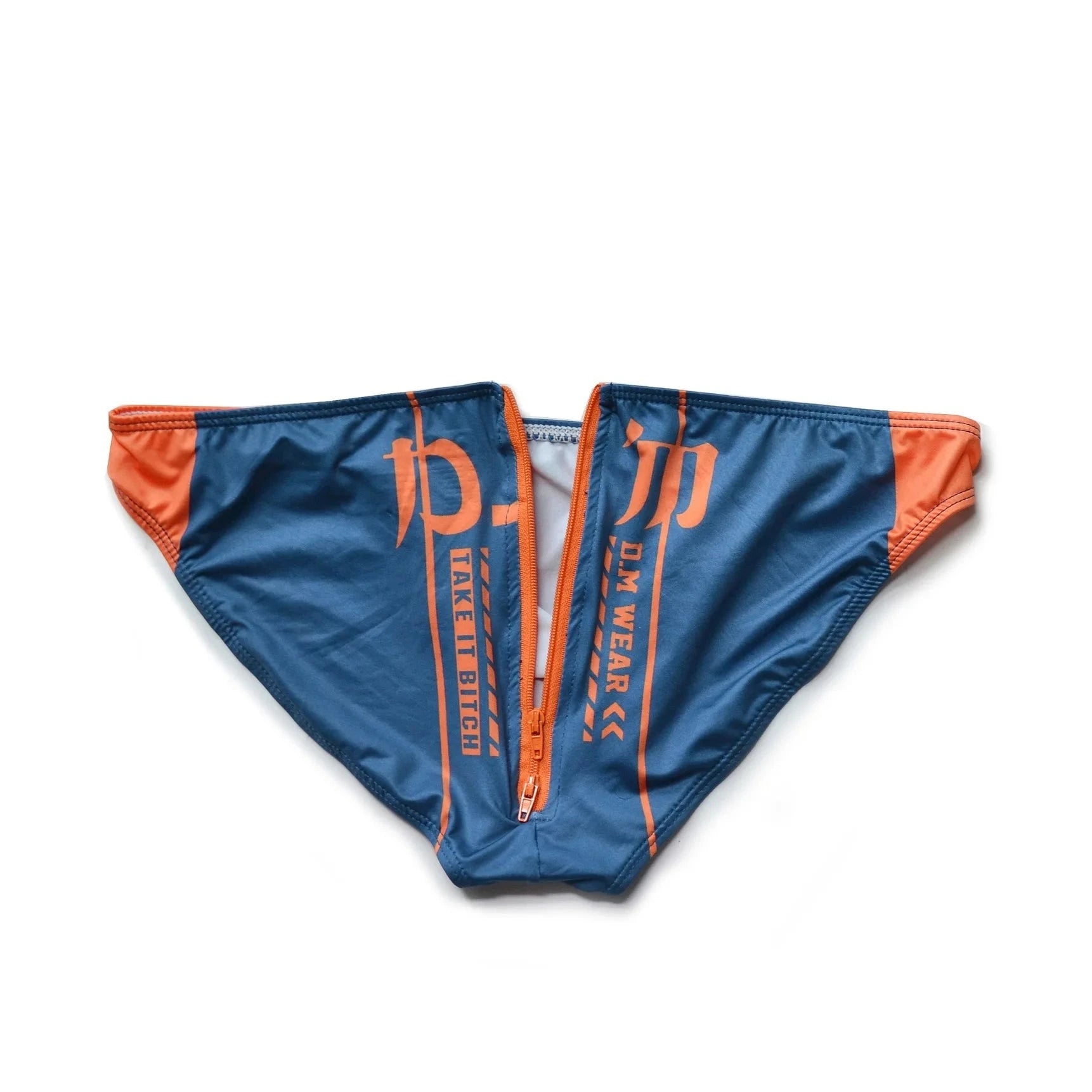 DM Take It Bitch Zippered Swim Briefs | dmunderwear detail image 1