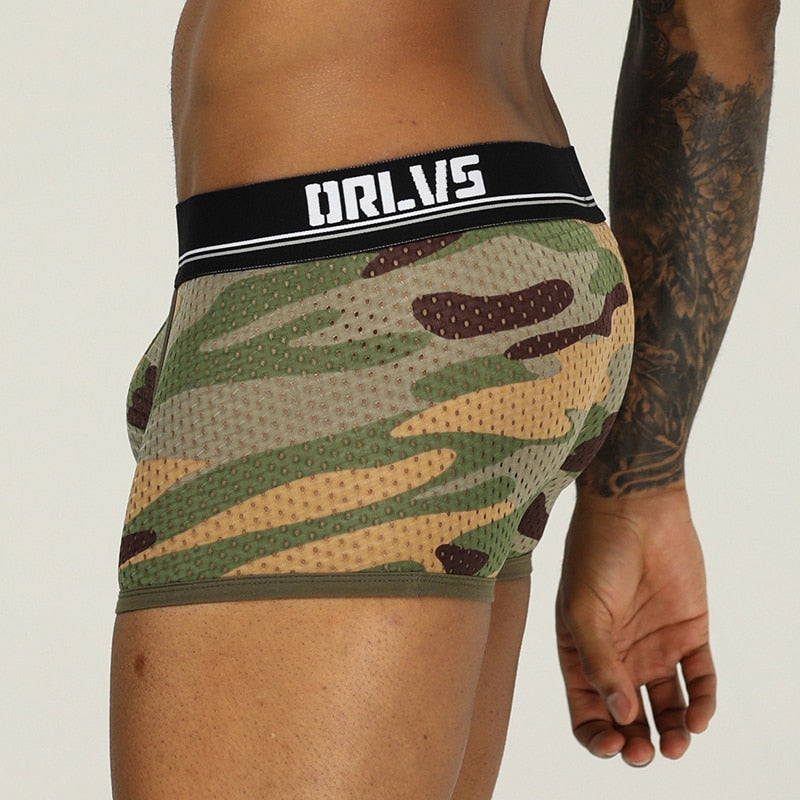 Camo Mesh Boxers | dmunderwear detail image 1