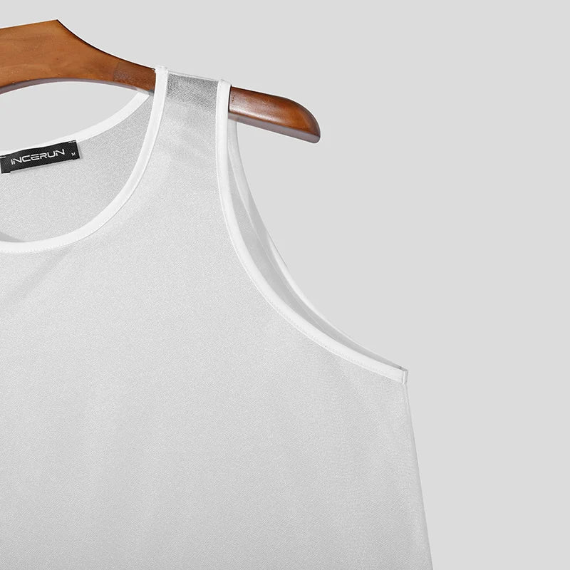 ORVLS Fallen Snow Shimmer Tank Top | dmunderwear product image 5