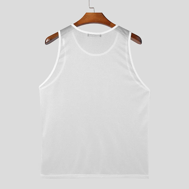 Fallen Snow Shimmer Tank Top | dmunderwear product image 3