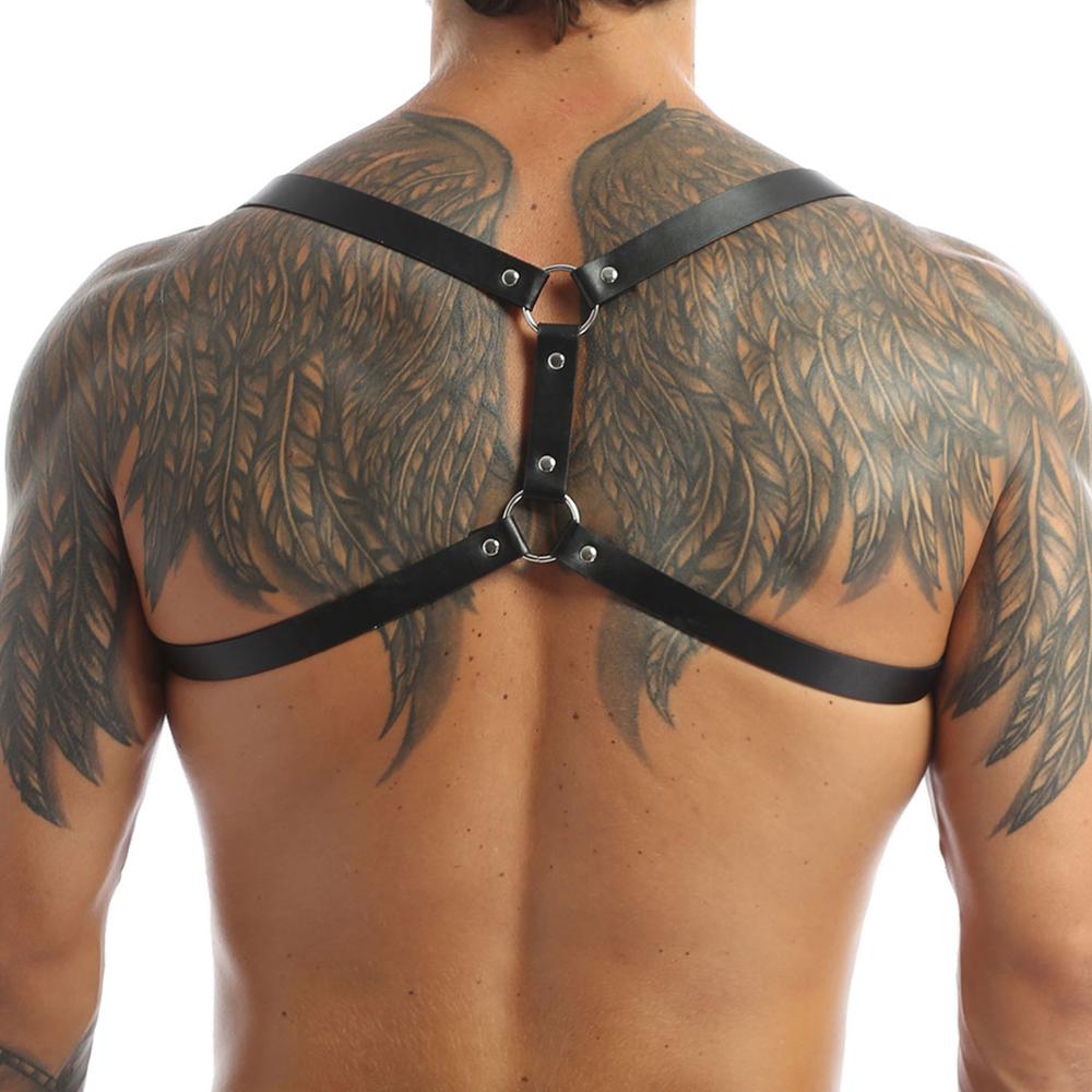 Faux Leather Backpack Harness | dmunderwear product image 2