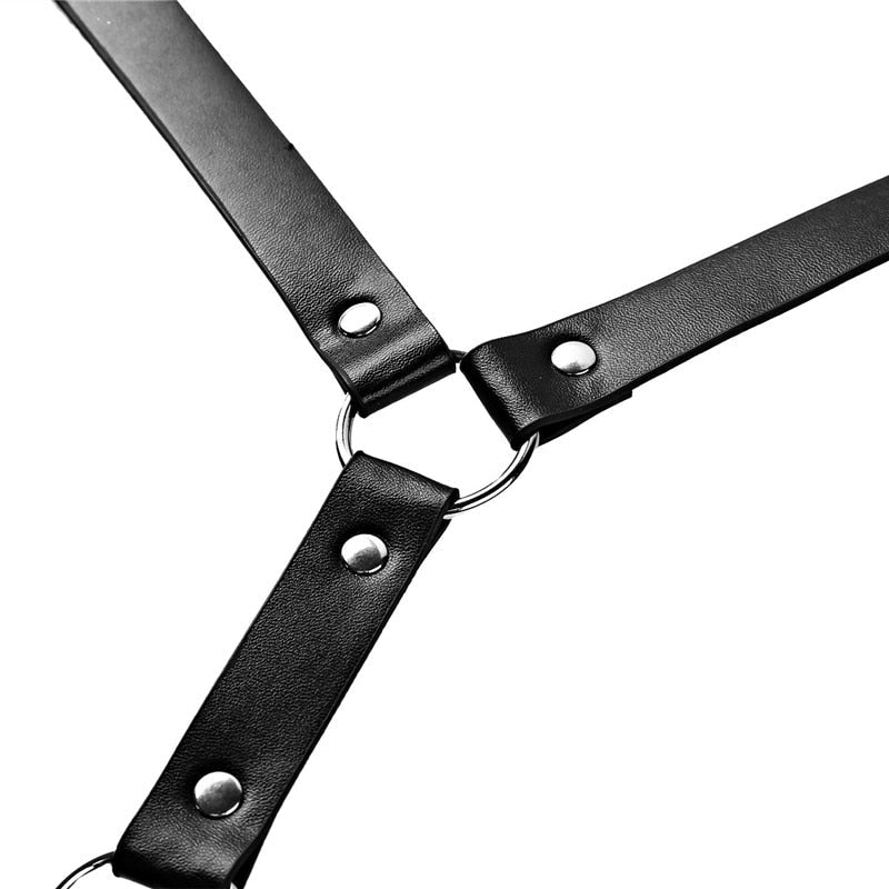 Faux Leather Backpack Harness | dmunderwear product image 6