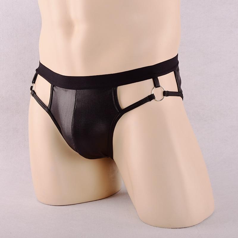 ORVLS Faux Leather Jock Briefs | dmunderwear detail image 4