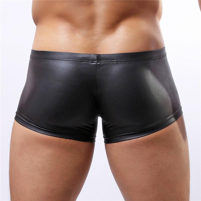 ORVLS Faux Leather Ring Boxer Briefs | dmunderwear detail image 1