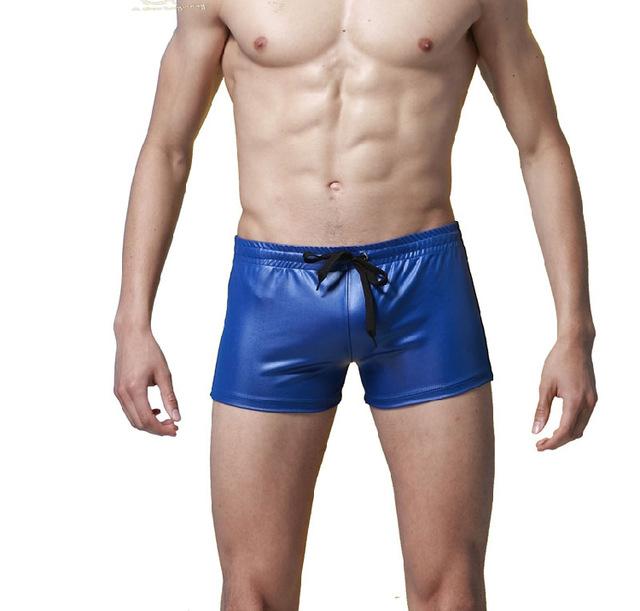 ORVLS Faux Leather Shorts | dmunderwear detail image 3