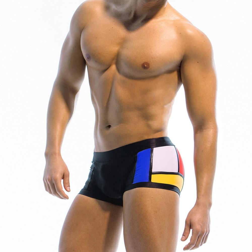 Frank Lloyd Wright Art Deco Swim Trunks | dmunderwear detail image 1