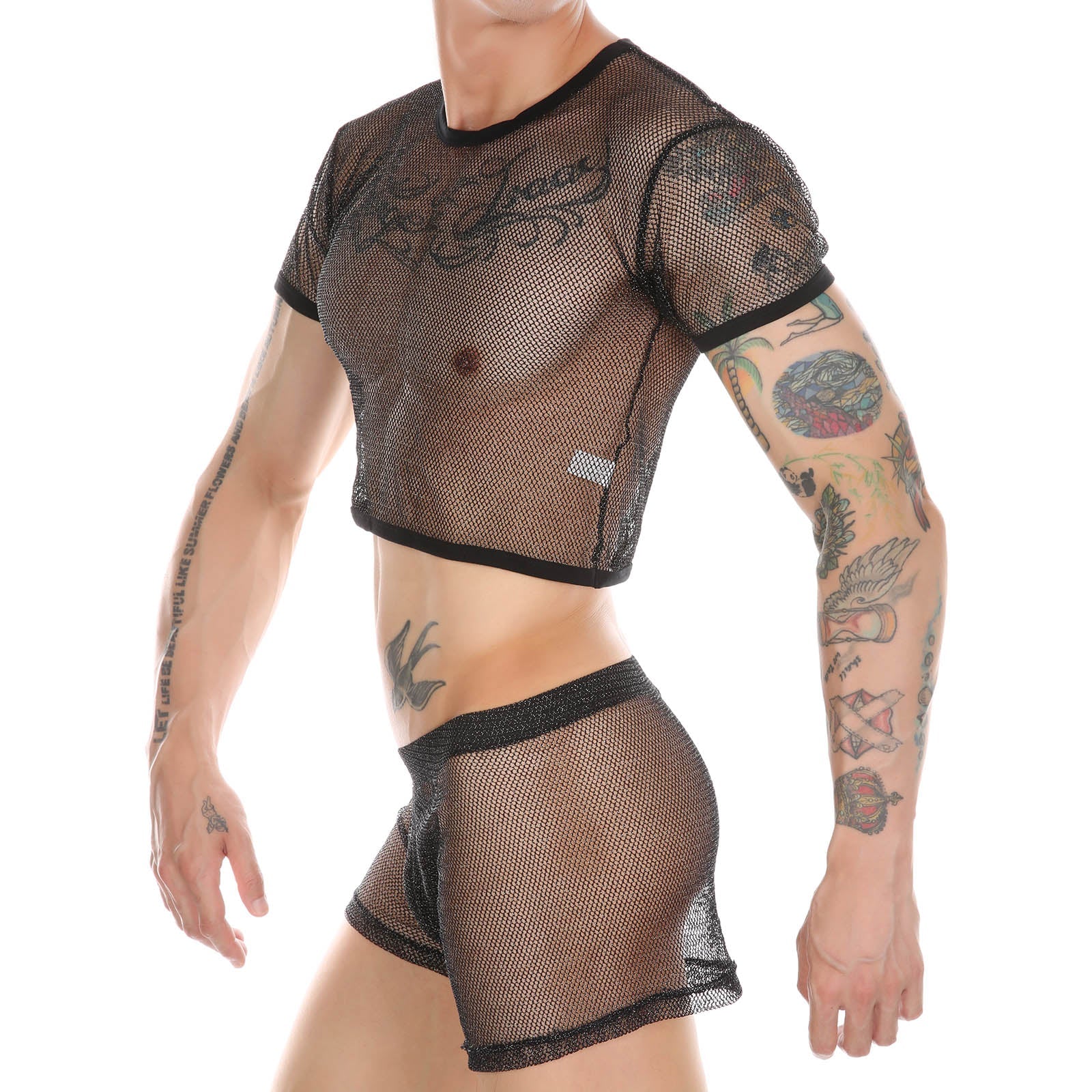 Full Moon 2 Pcs Mesh Set | dmunderwear variant image