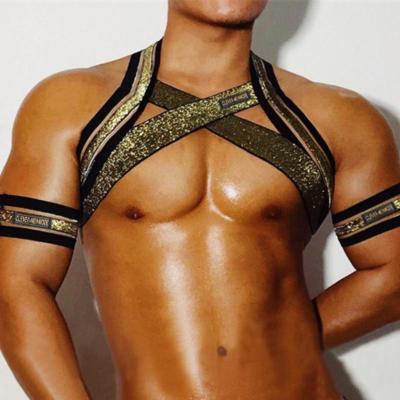 ORVLS Gold Cross Harness | dmunderwear detail image 1