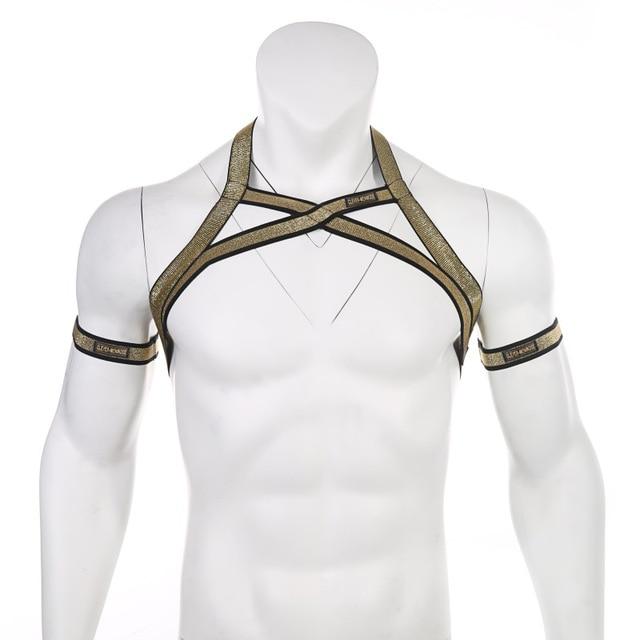 ORVLS Gold Cross Harness | dmunderwear detail image 4
