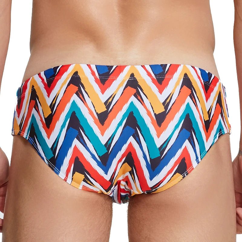Graffiti Waves Swim Briefs | dmunderwear detail image 2